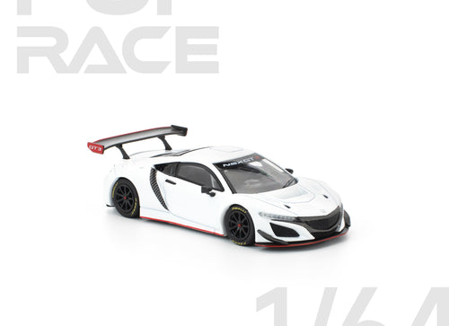 Load image into Gallery viewer, POPRACE 1/64 HONDA NSX GT3 EVO22 - WHITE Diecast Model Car
