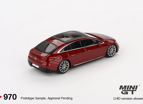 Load image into Gallery viewer, Mini GT #970 Mercedes-Benz EQS 580 4MATIC Red Metallic RHD Model Car
