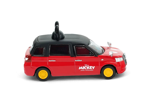Load image into Gallery viewer, Tiny City 1/64 - Disney Vehicle - Hong Kong Hybrid Urban Taxi x Mickey (Black)
