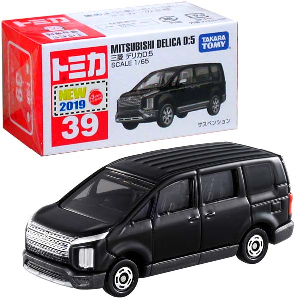 Takara Tomy TOMICA #39 Mitsubishi Delica D:5 Scale 1/65 Diecast Mini Toy Car