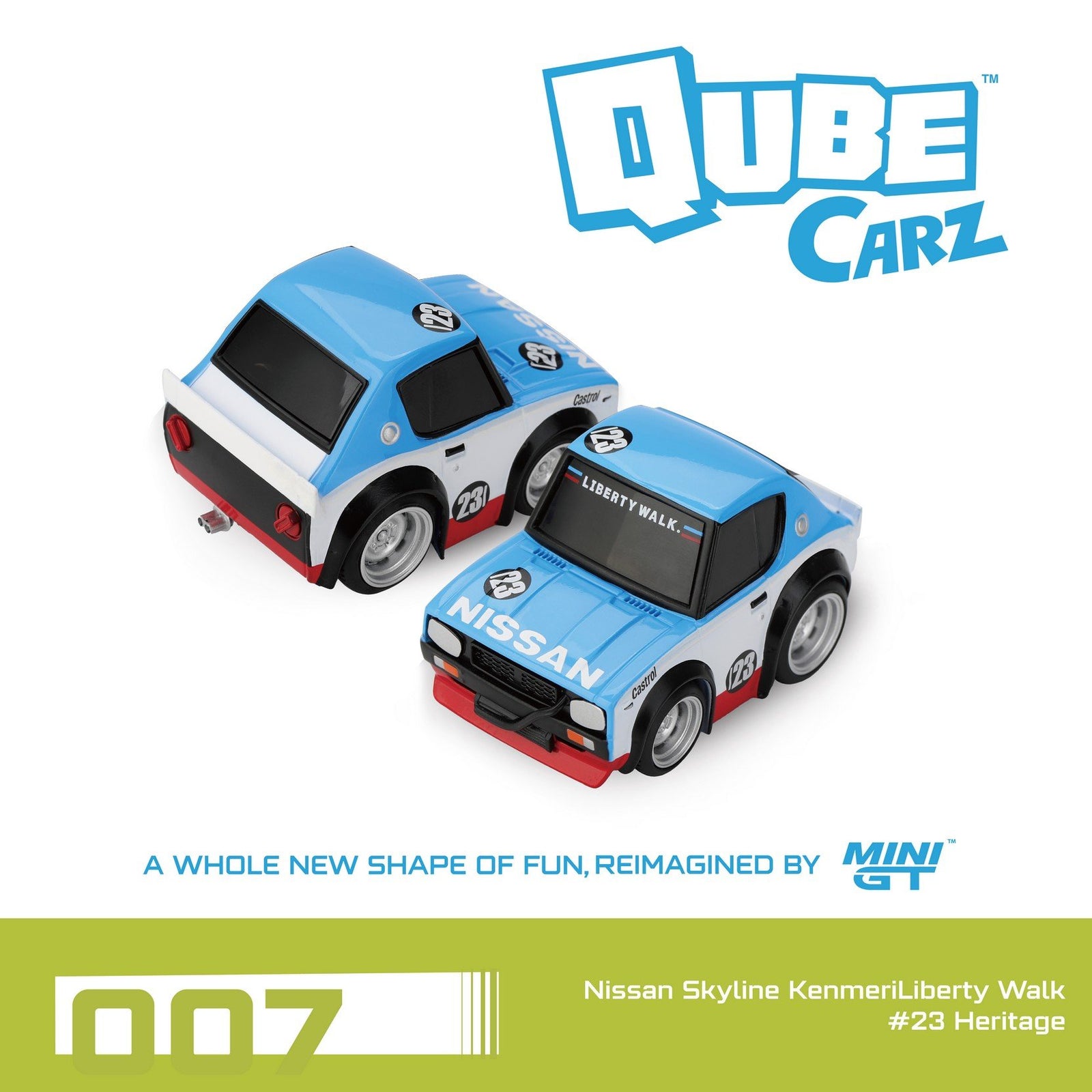 (Pre-order) Mini GT Qube Carz #007- #009 Nissan full set of 3 Model Cars