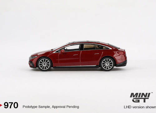 Load image into Gallery viewer, Mini GT #970 Mercedes-Benz EQS 580 4MATIC Red Metallic RHD Model Car
