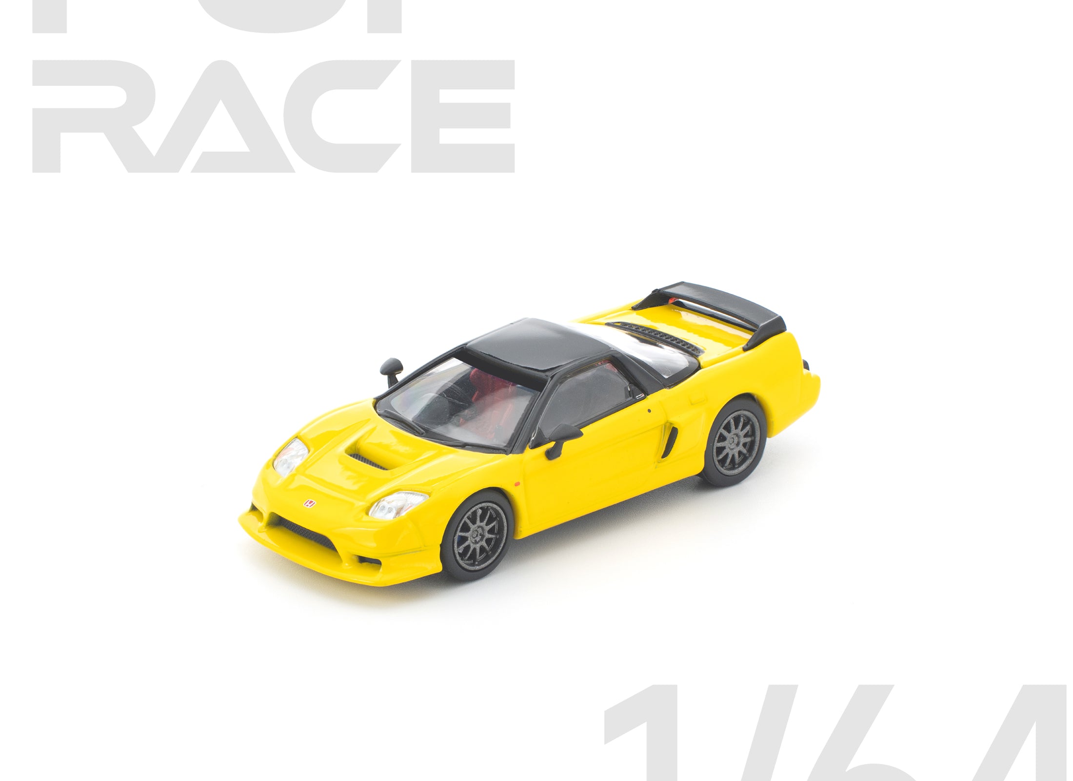 (Pre-order) POPRACE 1/64 HONDA NSX-R YELLOW Diecast Model Car