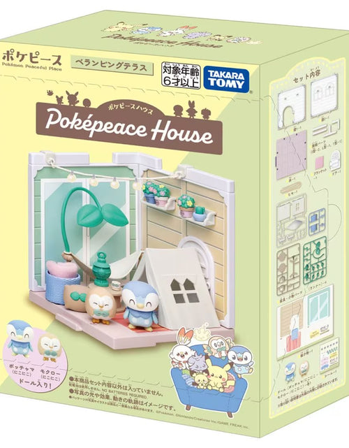 Load image into Gallery viewer, Takara Tomy Pokemon PokePiece House Velamping Terrace Rowlet &amp; Piplup Set
