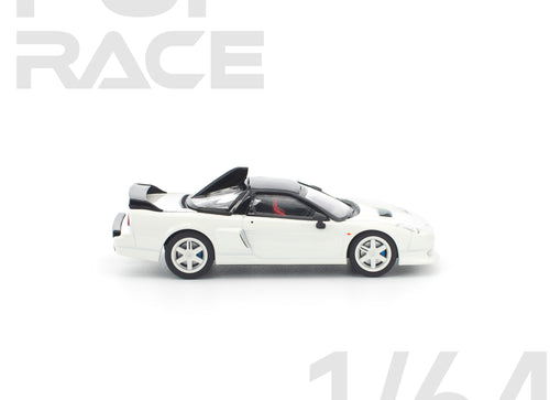 Load image into Gallery viewer, (Pre-order) POP RACE 1/64 HONDA NSX-R GT WHITE Diecast Model Car #PR640407
