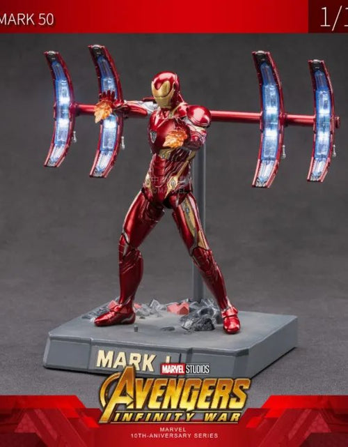 Load image into Gallery viewer, ZD Toys Marvel Avengers 1/10 Iron Man MK50 Action Figure Infinity War Scene
