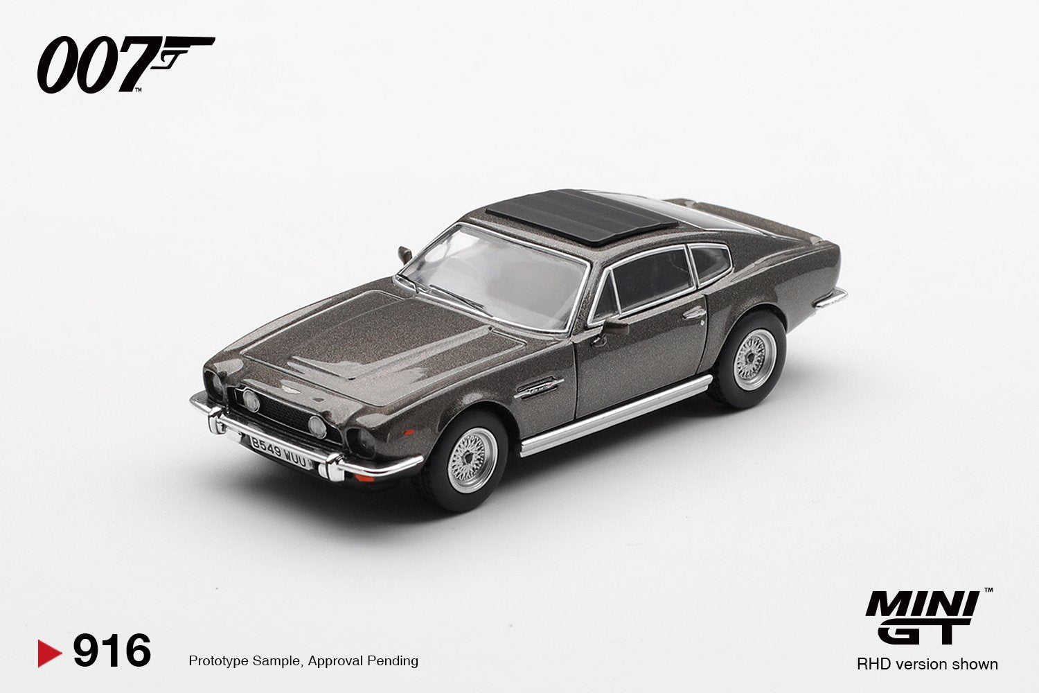 (Pre-order) Mini GT #916 Aston Martin V8 Vantage The Living Daylights Weapon Off