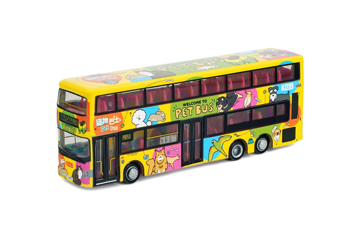 Tiny City Diecast Model 1/110 - KMB Scania K310UD Pet Bus (Yellow) (PBS1)
