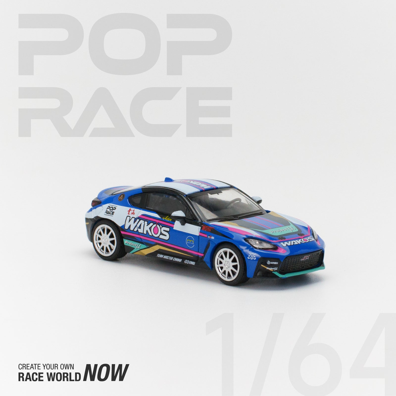 POPRACE 1/64 TMC WAKOS GR 86 MACAU GP 2023 Diecast Model Car
