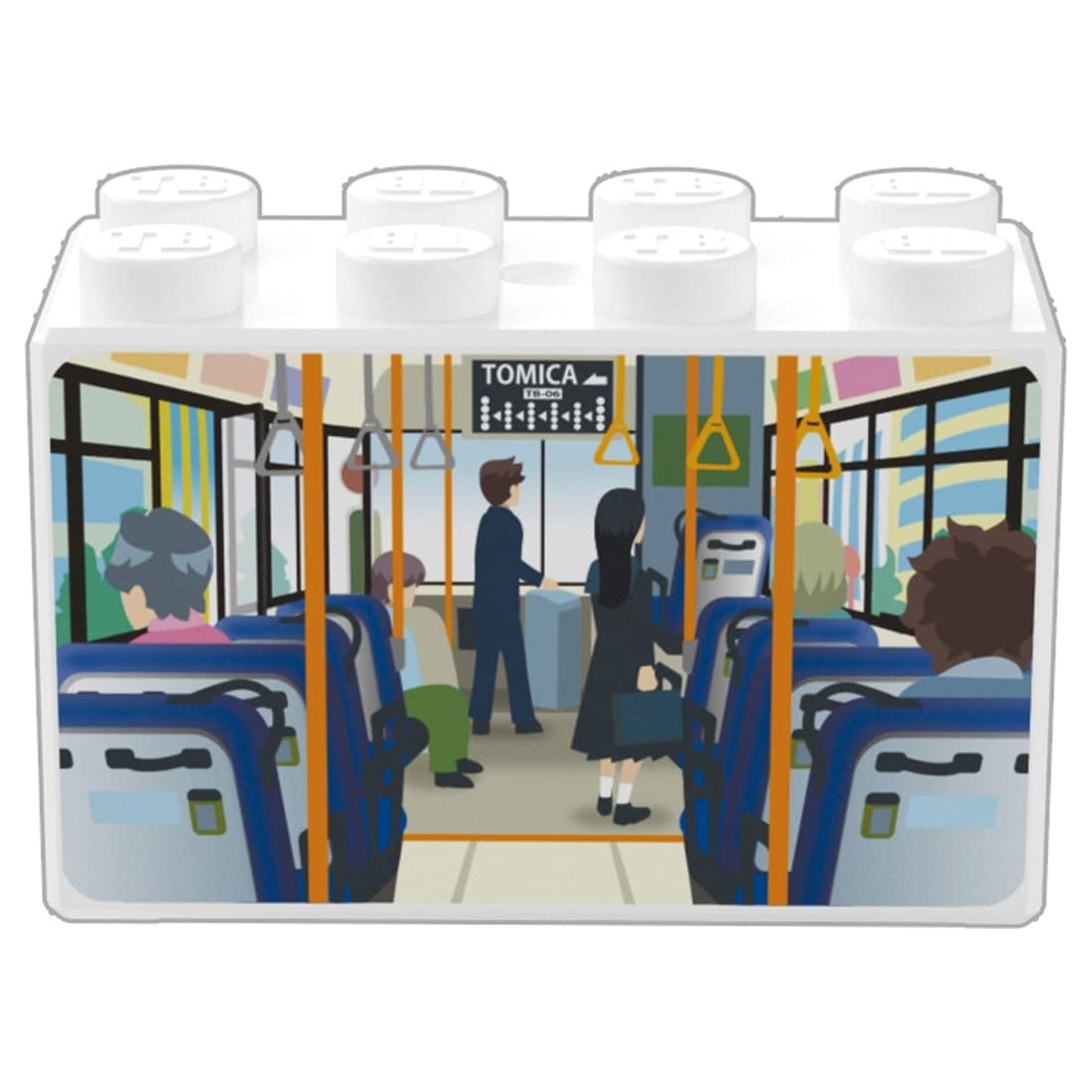 Takara Tomy Tomica Plarail Blocks Route Bus set