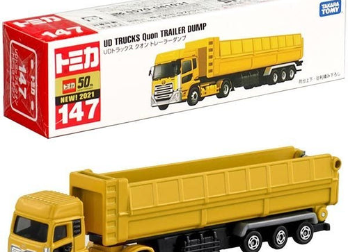 Load image into Gallery viewer, Takara Tomy Tomica Die-cast Model Car - NO.147 UD Trucks Quon Trailer Dump
