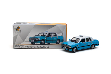 Tiny City PTV09 Die-cast Model Car 1/64 Toyota Crown Comfort Blue Taxi KF9658