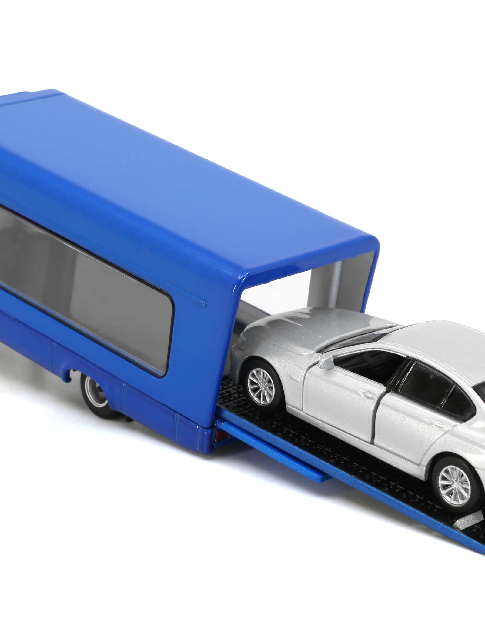 Tiny City Die-cast Model Car - HINO500 Covered Vehicle Transporter (Blue)