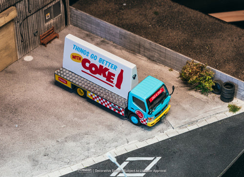 Load image into Gallery viewer, Tarmac Works Mitsubishi Fuso Canter - Advertisement Truck COCA- COLA
