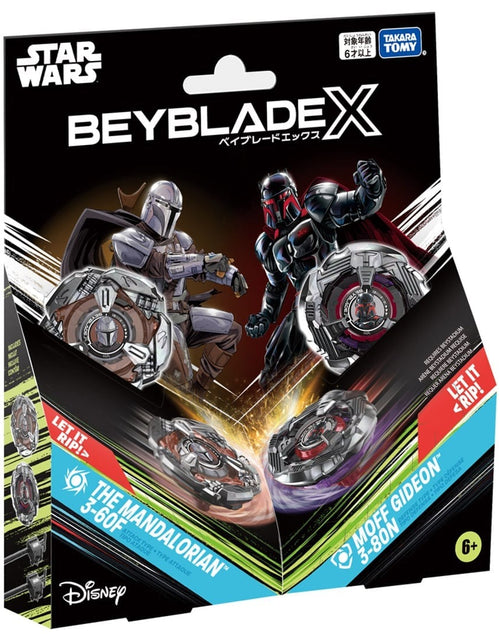 Load image into Gallery viewer, (In Stock)Takara Tomy Beyblade X BX-00 Mandalorian 3-60F Moff Gideon 3-80N Set
