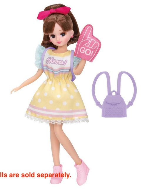 Load image into Gallery viewer, Takara Tomy Licca Chan Doll Dress - LW-13 Cutie Cheerleader
