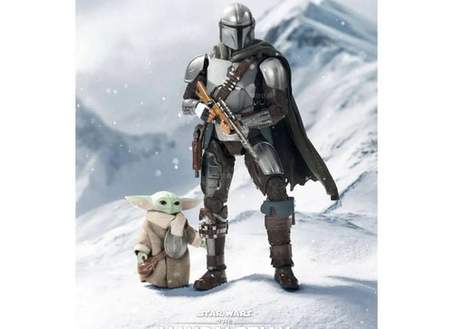 Load image into Gallery viewer, ZD Toys Star Wars Action Figures - The Mandalorian &amp; Grugo Action Figure Set
