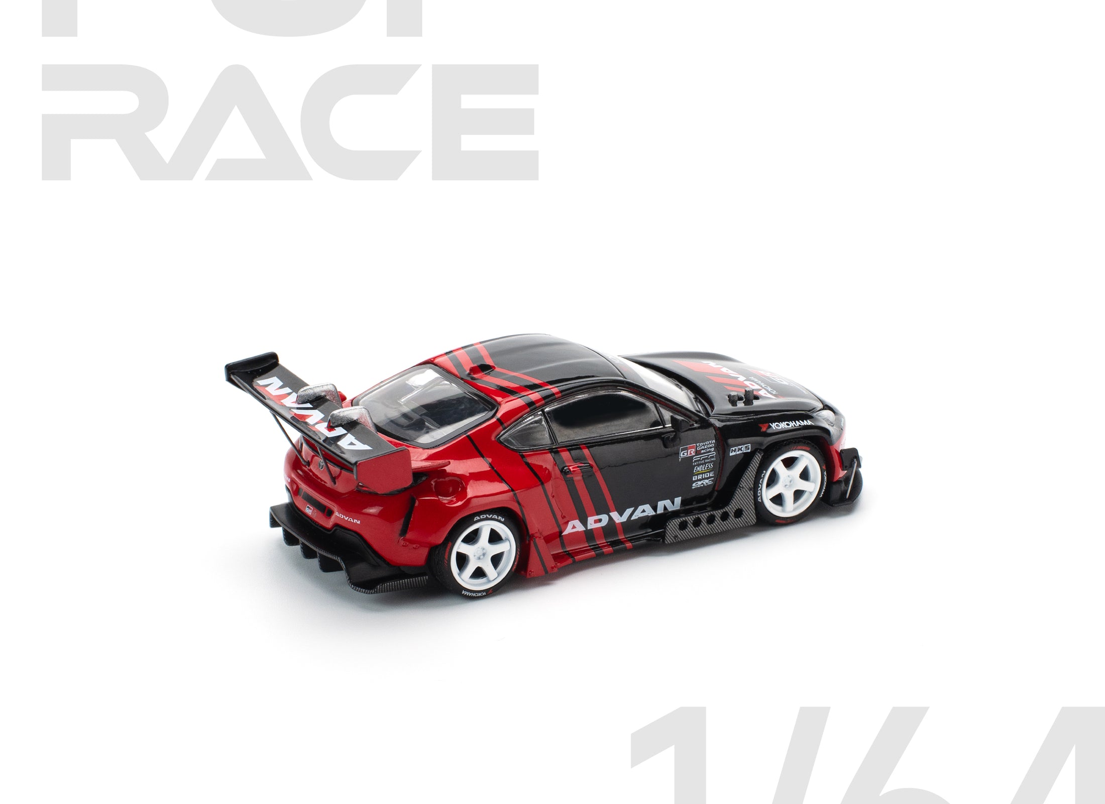 POPRACE 1/64 PANDEM GR86 - ADVAN Diecast Model Car