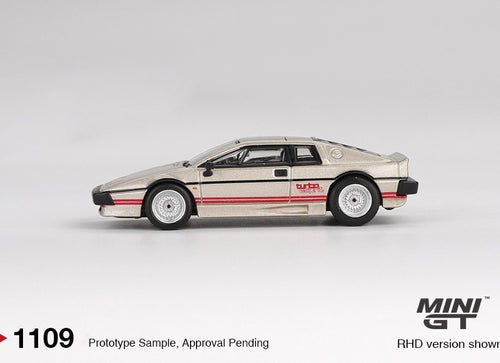 Load image into Gallery viewer, MINI GT #1109 Lotus Esprit Turbo Metallic Silver LHD Diecast Car

