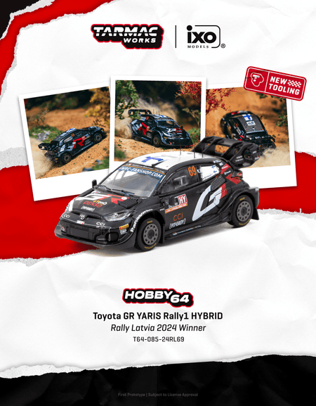 Tarmac Works Toyota GR YARIS Rally1 HYBRID Rally Latvia 2024 Winner