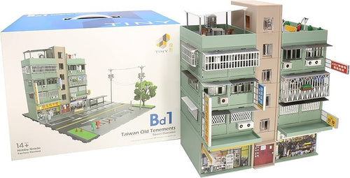 Load image into Gallery viewer, TINY City 1:64 Bd1 Taiwan Old Tenements Street Diorama Model
