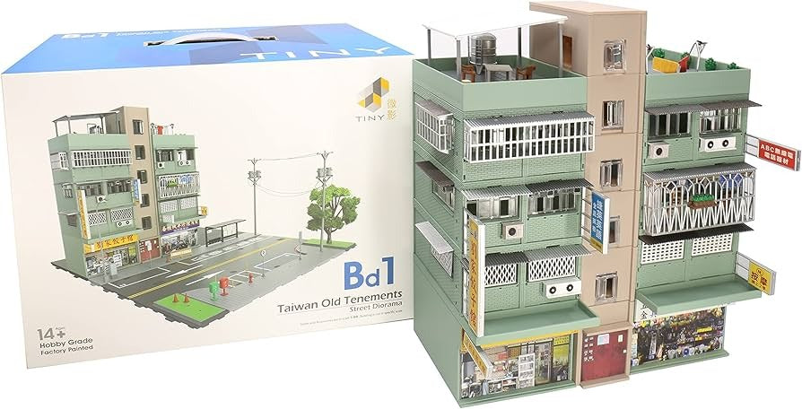 TINY City 1:64 Bd1 Taiwan Old Tenements Street Diorama Model