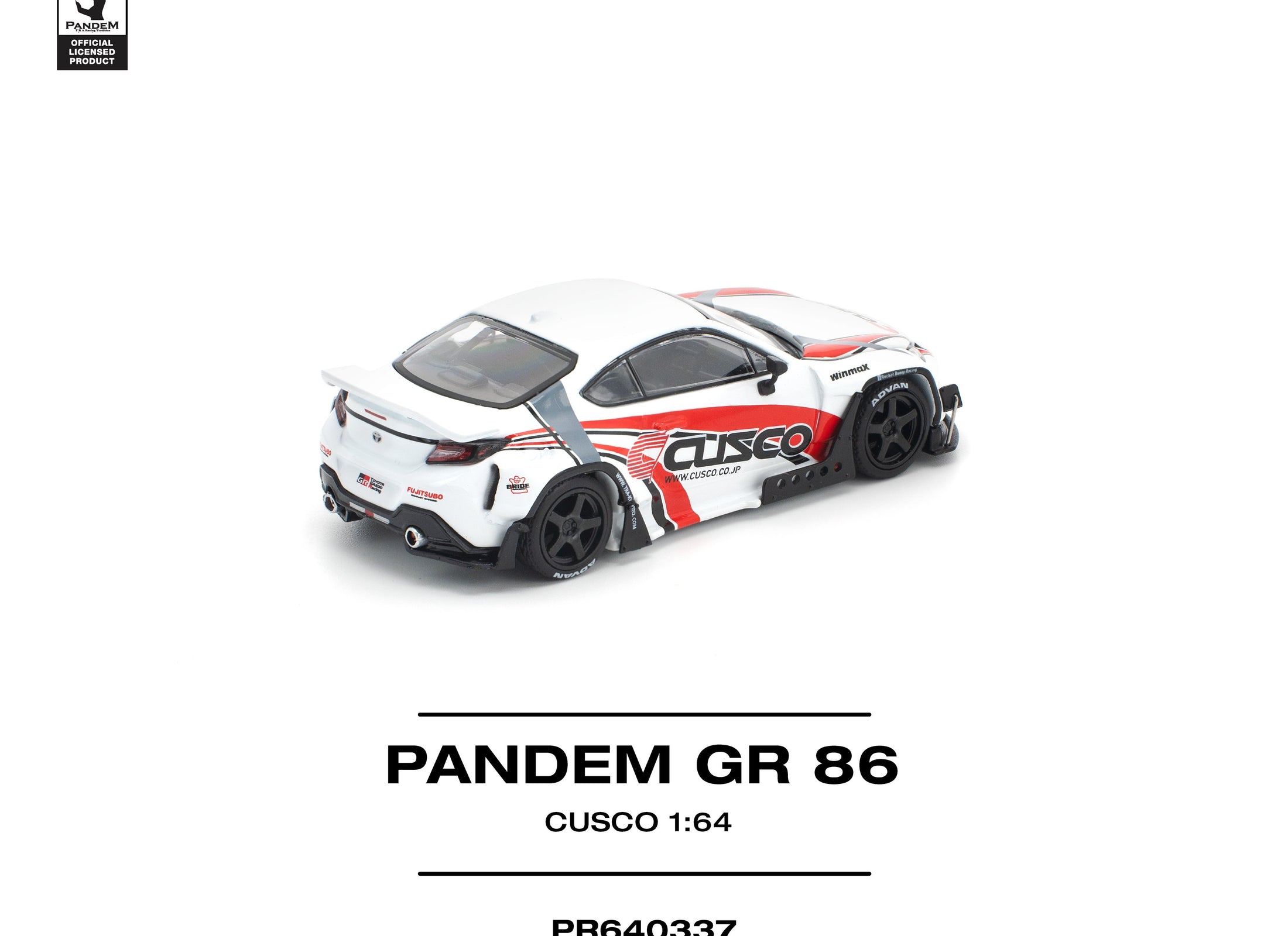 POPRACE 1/64 PANDEM GR86 - CUSCO Diecast Model Car