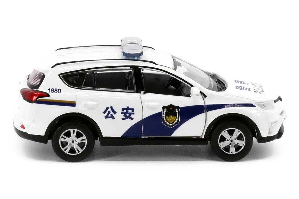 Tiny City CN6 Die-cast 1/64 Model Car - Toyota Rav4 Beijing Police (White)