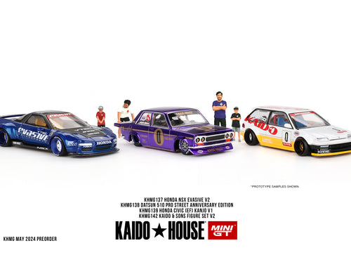 Load image into Gallery viewer, KaidoHouse X Mini GT 1/64 Figure Set Kaido &amp; Sons V2 Mini Figures
