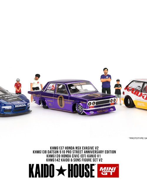 Load image into Gallery viewer, KaidoHouse X Mini GT 1/64 Figure Set Kaido &amp; Sons V2 Mini Figures
