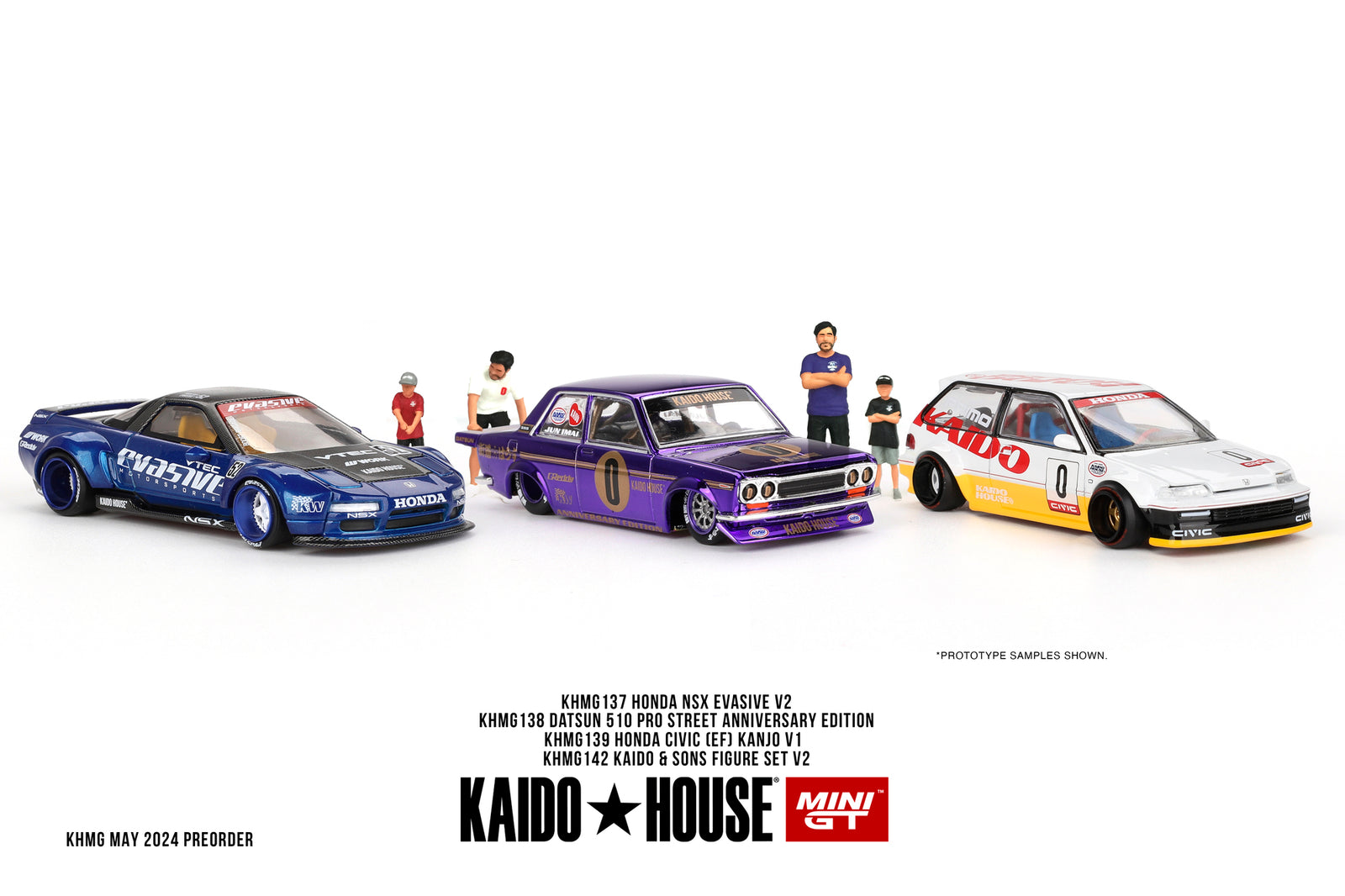 KaidoHouse X Mini GT 1/64 Figure Set Kaido & Sons V2 Mini Figures