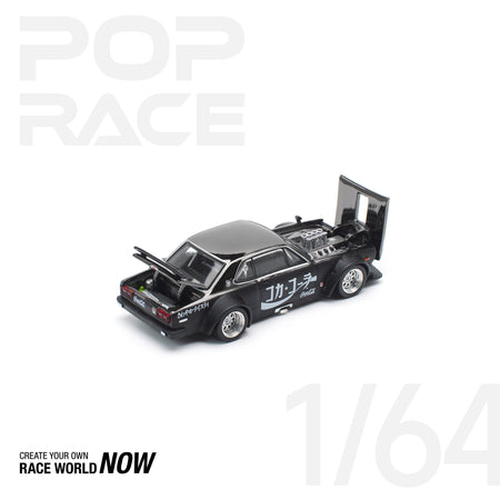 POP RACE 1/64 skyline GT-R drift hakosuka coca cola zero jp bk chrome