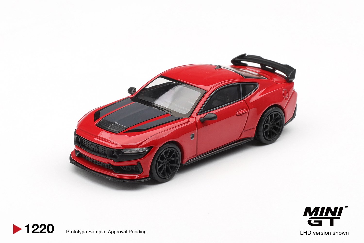 (Pre-order) MINI GT #1220 Ford Mustang Dark Horse Race Red LHD Diecast Model Car