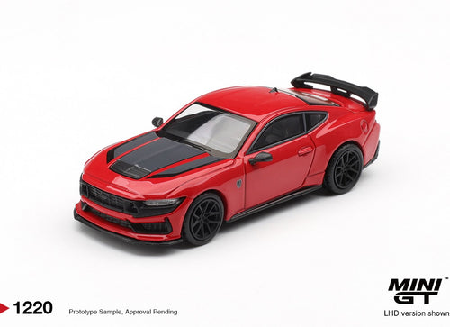 Load image into Gallery viewer, (Pre-order) MINI GT #1220 Ford Mustang Dark Horse Race Red LHD Diecast Model Car
