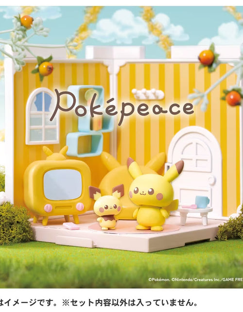 Load image into Gallery viewer, Takara Tomy Pokemon PokePiece House Living Pikachu &amp; Pichu set
