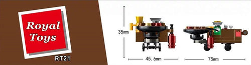 Load image into Gallery viewer, Royal Toys Building Blocks City Story Bricks RT21: Roasted Chestnuts (55 Pcs/Pzs)
