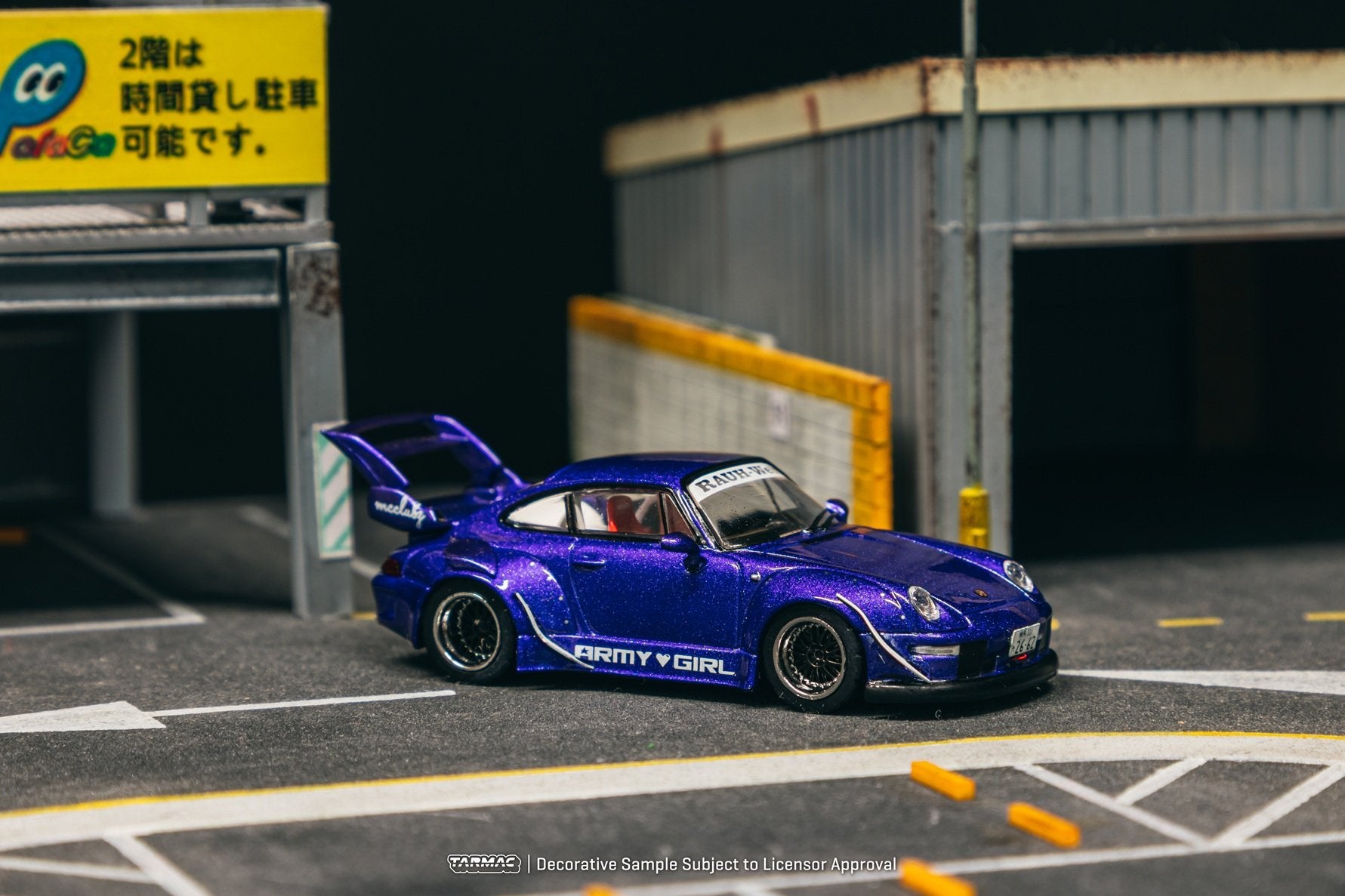 Tarmac Works 1:64 RWB 993 ARMY GIRL Diecast Model Car