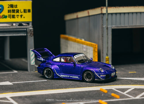 Load image into Gallery viewer, Tarmac Works 1:64 RWB 993 ARMY GIRL Diecast Model Car
