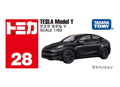Load image into Gallery viewer, Takara Tomy Tomica 1/63 Diecast Model Car No.28－Tesla Model Y
