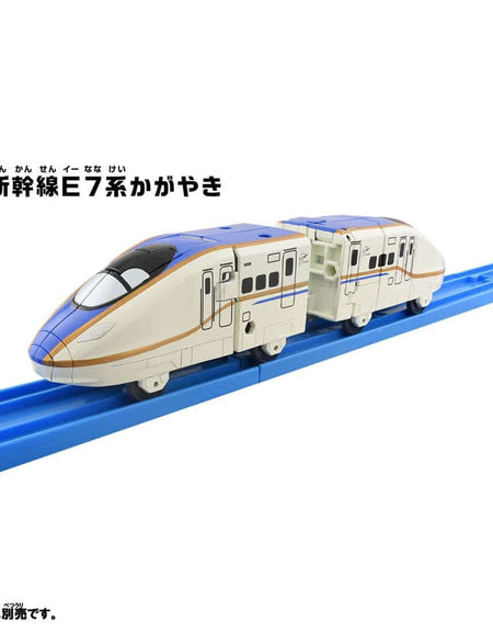 Takara Tomy Shinkansen SGX03 Transforming Robot Shinkalion E7 Kagayaki Plarail
