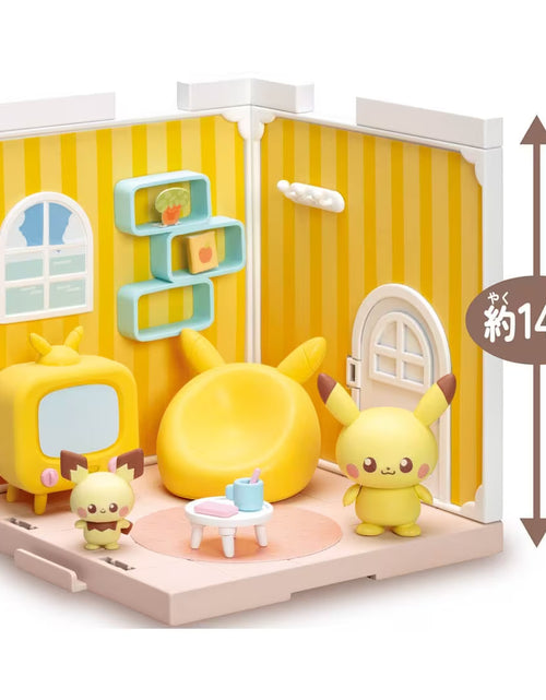 Load image into Gallery viewer, Takara Tomy Pokemon PokePiece House Living Pikachu &amp; Pichu set
