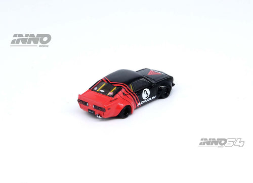 Load image into Gallery viewer, INNO64 MODELS 1/64 LBWK MAZDA RX3 SAVANNA "ADVAN LIVERY" Model Car
