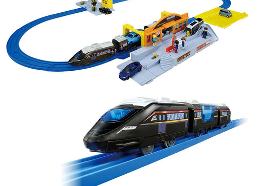 Load image into Gallery viewer, Takara Tomy Plarail Carry it and Go! Station Roundabout Set with Lots of Scenes
