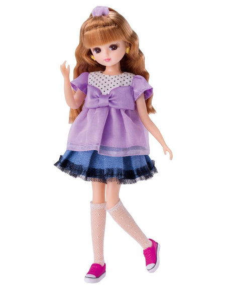 Takara Tomy Licca Chan Doll Set -  LD-04 Everyday Style Licca w/ Dress Set
