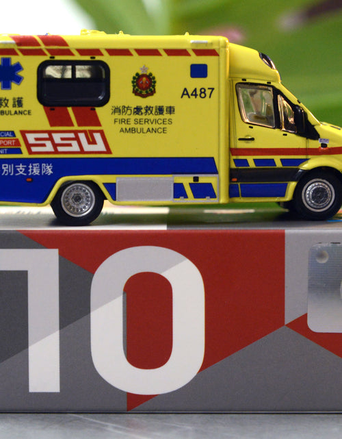 Load image into Gallery viewer, Tiny City 158 Die-cast Model Car - Mercedes-Benz Sprinter FL HKFSD Ambulance SSU
