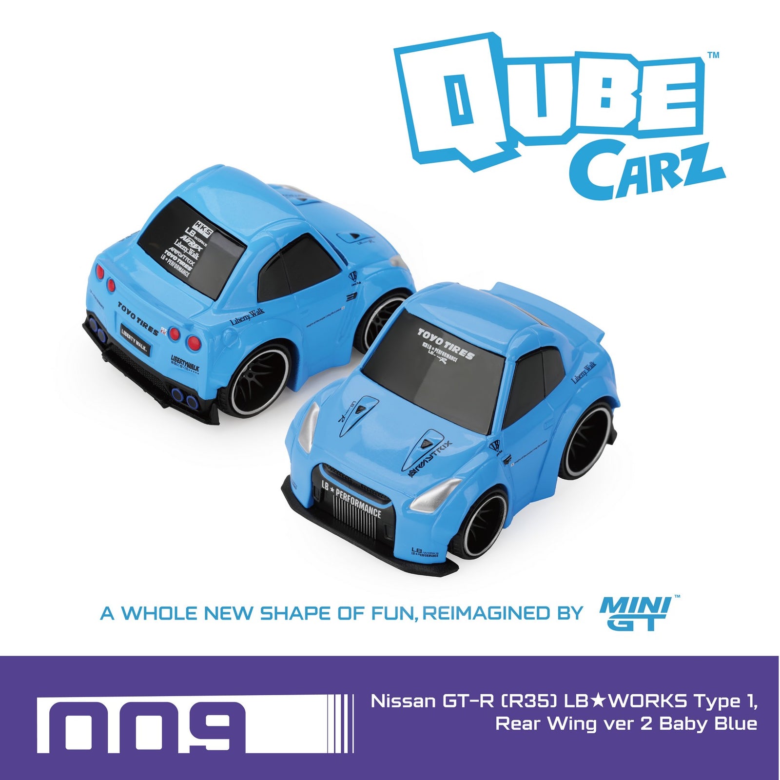 (Pre-order) Mini GT Qube Carz #007- #009 Nissan full set of 3 Model Cars