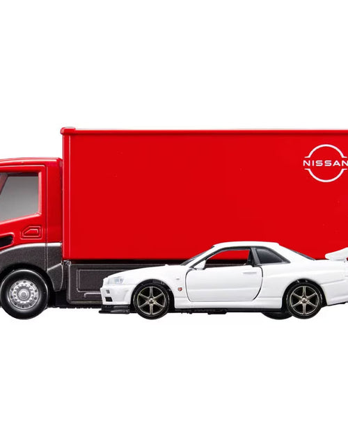 Load image into Gallery viewer, Takara Tomy Tomica Die-cast Car - Transporter Nissan Skyline GT-R V specII Nur
