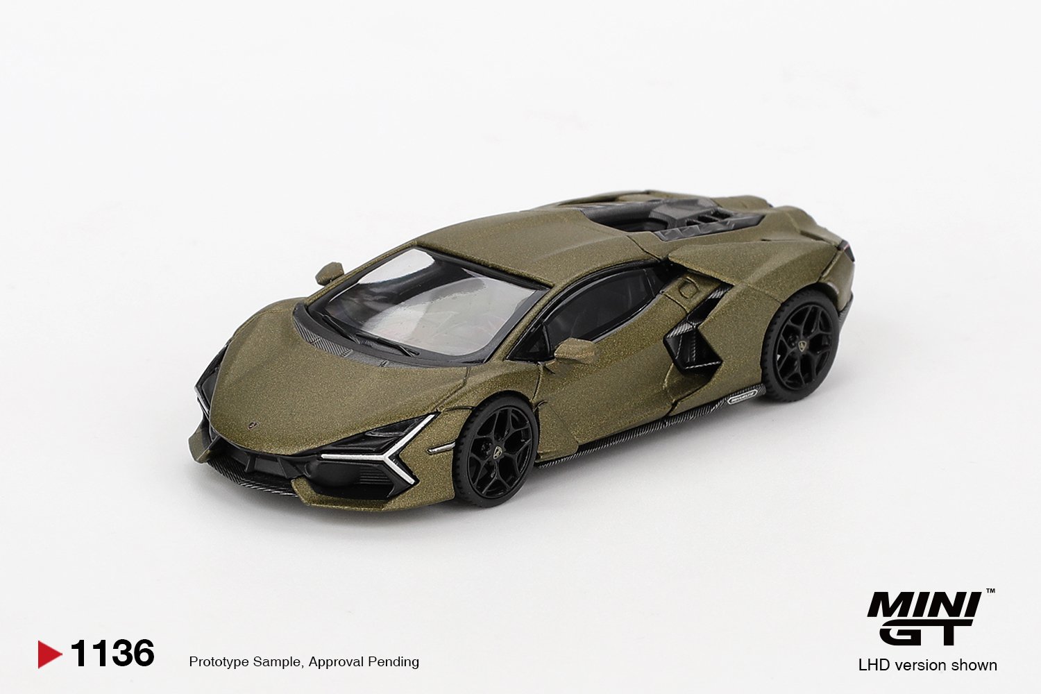 MINI GT #1136 Lamborghini Revuelto Verde Gea Matte LHD Model Car
