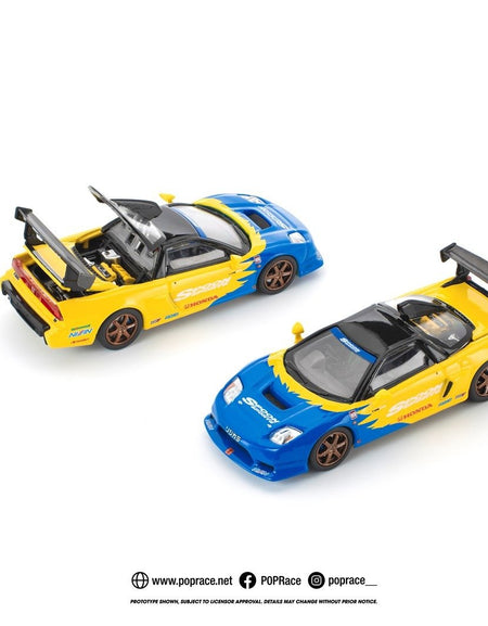 POP RACE 1/64 SPOON NSX-R GT Diecast Model Car