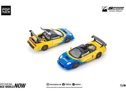 Load image into Gallery viewer, POP RACE 1/64 SPOON NSX-R GT Diecast Model Car
